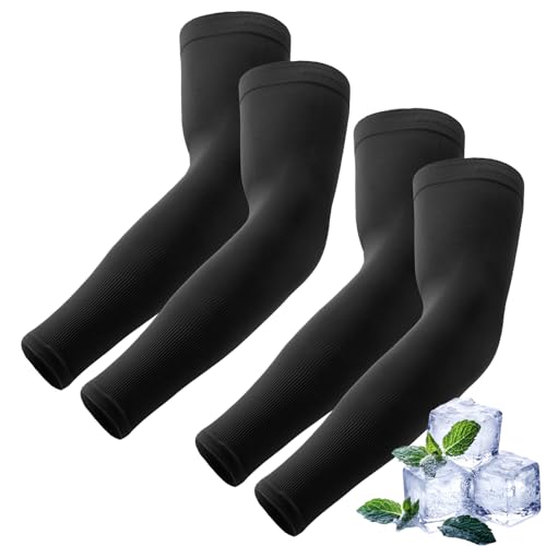 Image of Luminex Commerce Cooling Arm Sleeves for Men & Women, UV Sun Protection Hand Sleeves, Cricket, Motorcycle, Golf
