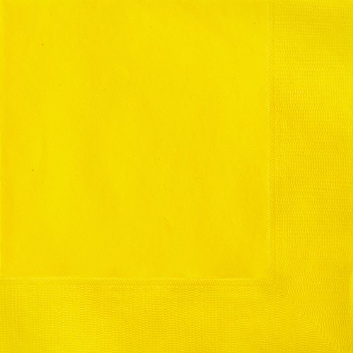 Yellow Paper Napkins, 50ct