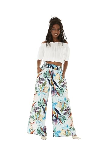 Lady High Waist Wide Leg Pants in Lost in Paradise
