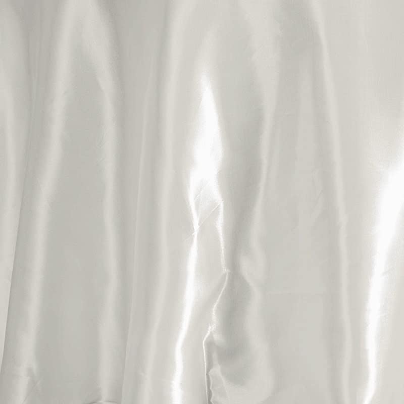 Miniatura 2 de BalsaCircle Mantel redondo de satén marfil de 120 pulgadas para bodas, fiestas, recepciones, eventos, cocina, comedor