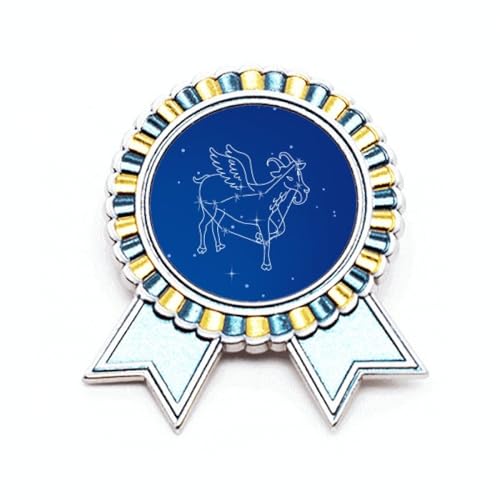 Broche constellation Capricorne en métal pour sublimer vos vestes et manteaux