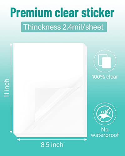Snapklik.com : Printable Vinyl Sticker Paper For Inkjet Printer 50