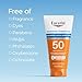 Eucerin Sun Advanced Hydration SPF 50 Sunscreen Lotion, Lightweight Sunscreen with Hyaluronic Acid and Humectants, Hypoallergenic, Fragrance Free, No Oxybenzone or Octinoxate, 5 Fl Oz Tube