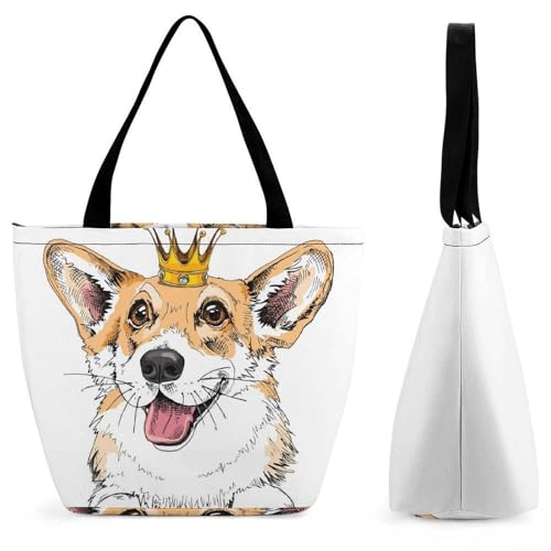 Sac de shopping voyage motif chien | Fini les sacs trop petits pour vos sorties