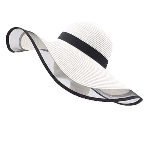 Sombrero de paja panamá ala ancha para hombre y mujer