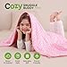 Sivio Weighted Blanket, Minky Dots Weighted Blanket,Soft and Cozy Cooling Heavy Blanket for Bed, Calm and Nap, School and Home,3lbs 36 x 48inches, Pink