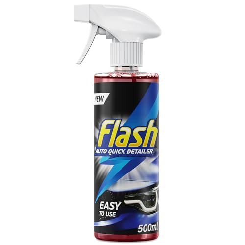 Flash Car Care Quick Detailer Spray 500ml, Fast Car Detailing Spray for Instant Shine & Gloss, Easy Wipe Car Cleaning Formula