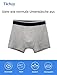 TIICHOO Inkontinenz Boxershorts für Kinder Baumwoll Unterhosen für Jungen Waschbare Unterwäsche 5er Pack (8-10 Jahre, 3 Schwarz/2 Grau)