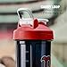 BlenderBottle Shaker Bottle Pro Series Perfect for Protein Shakes and Pre Workout, 28-Ounce, Red/Blue (Boston Red Sox)
