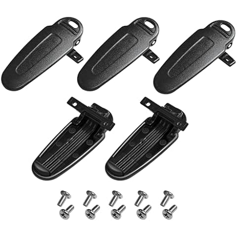 KBH-12 Belt Clip for Kenwood TK-2170 TK-2160 TK-2140 TK-2173 TK-2178 TK-2360 TK-3140 TK-3160 TK-3170 TK-3173 NX-220 NX-320 NX-420 TK5210 TK5310 TK5220 TK5320 Walkie Talkie Clip 5-Pack Cover