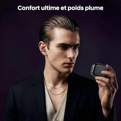 Casque bluetooth sans fil avec graves puissants et 36h d'autonomie IPX5