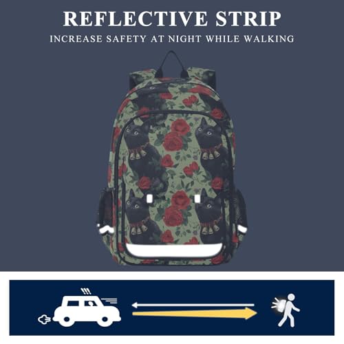 Sac à dos chat rose pour ordinateur portable fille collège et lycée - 7