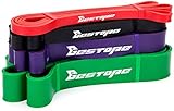 BESTOPE Bandas de resistencia Kit - Bandas de ejercicios Aparatos de gimnasia Inicio, Servicio pesado Fuerza Entrenamiento fitness para hacer ejercicio (conjunto de 4 colores)