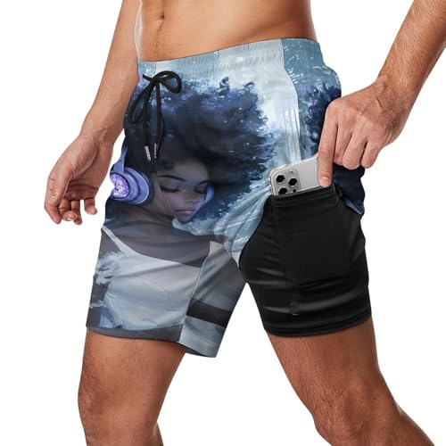 Pantalones cortos de playa negros ideales para paseos veraniegos con bolsillos 2
