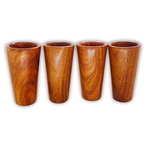MEXTEQUIL Wooden Tequila Shot Glasses Set of 4 Cover