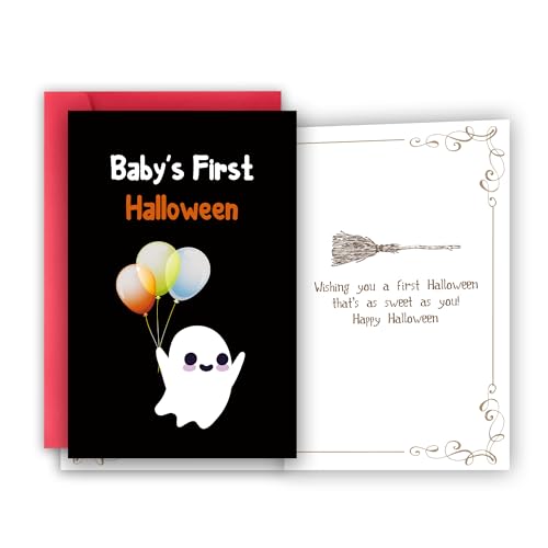Funny Baby's First Halloween Card, Sweet First Halloween Cards Gifts
