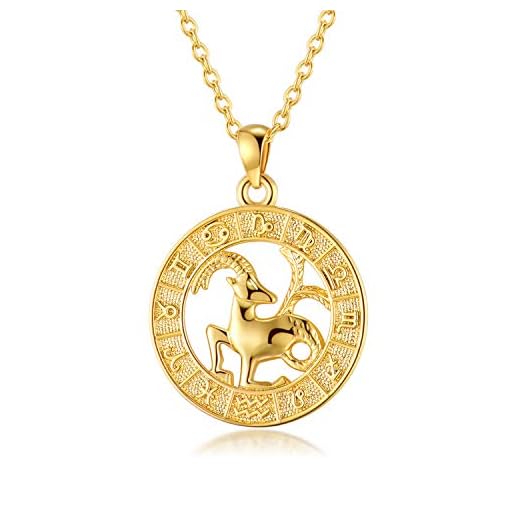 Capricorn Necklace for Women Zodiac Sign Necklace Gold Capricorn Gift Horoscope Necklaces for Women Constellation Astrology Jewelry
