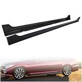 HECASA Side Skirts Rocker Panels Guard Compatible with 2013-2017 Honda Accord 4 Door Sedan Spoiler Extension Replacement Splitter Body Kit Pair Black