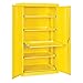 2 Door Storage Cabinet Color: Yellow