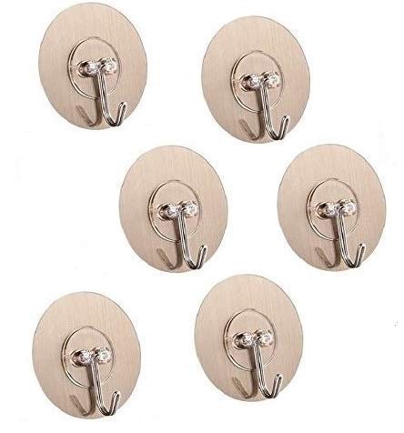 Self Adhesive Wall Hooks - No Drilling, Strong & Waterproof -1