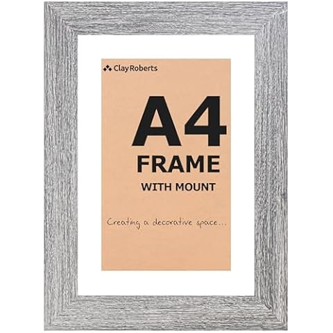 Stylish A4 Grey Photo and Certificate Frame Cover