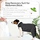PUMYPOREITY Wundschutzanzüge für Hunde, Op Body Hund Kastration Rüde Hunde Body Operation Hündin Ellenbogenschützer Hund Recovery Sleeve Hund Ellenbogenbandage Ärmel für Hunde(Grau, XL)