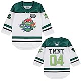 Teenage Mutant Ninja Turtles TMNT Boys 4-20 Long Sleeve Hockey Jersey White/Green