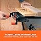 BLACK+DECKER Workmate Flexible Universal-Werkbank (klappbarer Sägebock – Arbeitstisch mit großer Arbeitsfläche, verstellbare Spannbacken, bis 250 kg belastbar, 74 x 25 cm) WM825-XJ