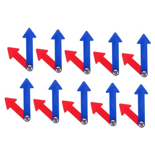 MAGICLULU 10sets Plastic Clock Hands Movable Clock Needle Boy Girl's Enlightenment Toy Rotatable Hand Props for Telling