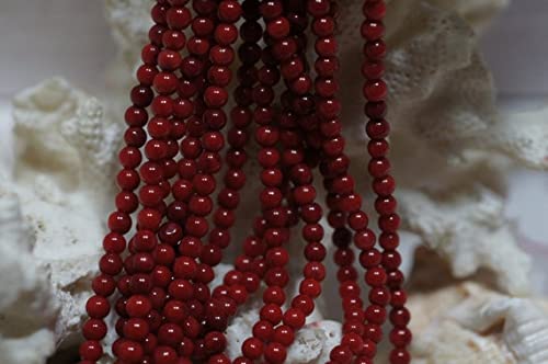 Perles de corail rouge 5.7mm fil gemmes naturelles matériel apprêts création bijoux