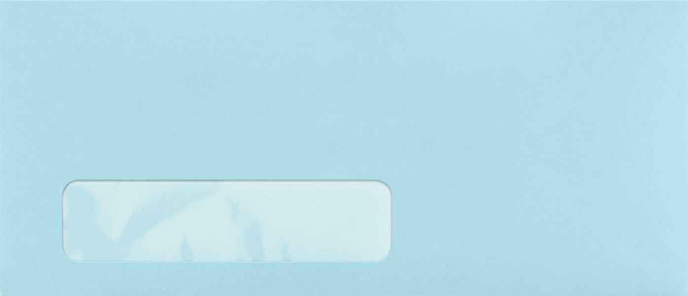 Limited Papers (TM) Regular Mailing And Business Envelopes, Left Hand Window, No. 10 (4.8 x 9.5 Inch), Gummed seal, 24 Pound, Variety of Colors And Quantities. (Blue, 500)