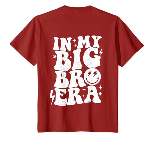 In My Big Bro Era Funny Groovy Tee Big Bro Era (on back) T-Shirt