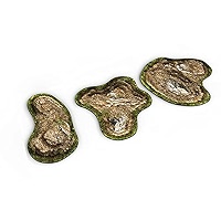 Terreno 2D De Colinas Para Juegos De Miniaturas - Neopreno Antideslizante, 3 Piezas, Para Warhammer, Age Of Terreno 2D De Colinas Para Juegos De Miniaturas - Neopreno Antideslizante, 3 Piezas, Para Warhammer, Age Of
