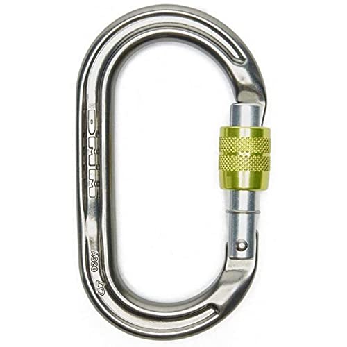 DMM Ultra O Screwgate Karabiner, Titanium-Lime