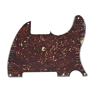 WENKA Pickguard de Guitare 5 Trous Plaque de Protection Vierge sans Trou de ramassage Tortue Vintage Compatible avec Le… - Les Beatles, Paul McCartney, John Lennon, RIngo Starr, George Harrison