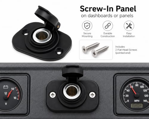 Image of Cliff Top Waterproof DIN Power Outlet 12-24V Compatible with Hella Powerlet