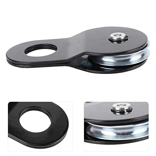 8T Heavy Du atch Block Puleggia per verricello – Doppio Capaci Metal Design Previene Dama, ideale per gli appassionati di fuoristrada e applicazioni di recupero