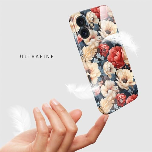 Coque fleurs pour iPhone 16 Plus protégeant l'objectif des rayures et salissures - 5