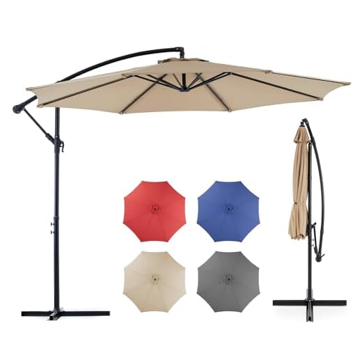 OLIXIS 9.7FT Offset Patio Umbrella
