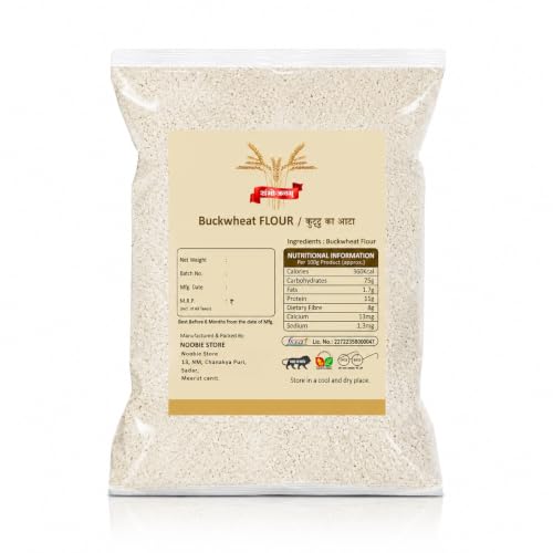 Image of Sambhojanam Kuttu ka Atta, 1Kg | Stone Grounded Buckwheat flour for Vrat | Fresh Kuttu flour Rich in dietry Fibre for Fasting| Gluten Free Kuttu Atta | Helps to Lose Weight | Upwass Ke Liye