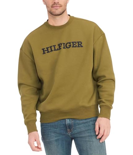 Tommy Hilfiger Mens Embroidered Monotype Pullover Sweater