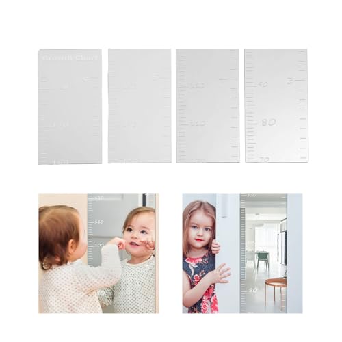 Règle de hauteur adhésive murale et miroir incassable pour décorer sa chambre