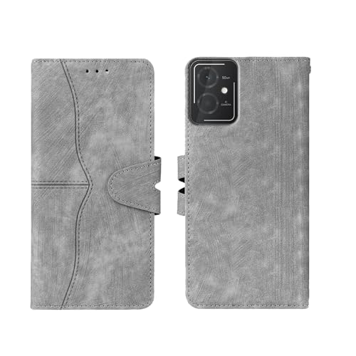 Image of amazon basics HMD Vibe 5G Flip Cover | Card Pockets Wallet & Stand | Flip Cover for HMD Vibe 5G (Gray)