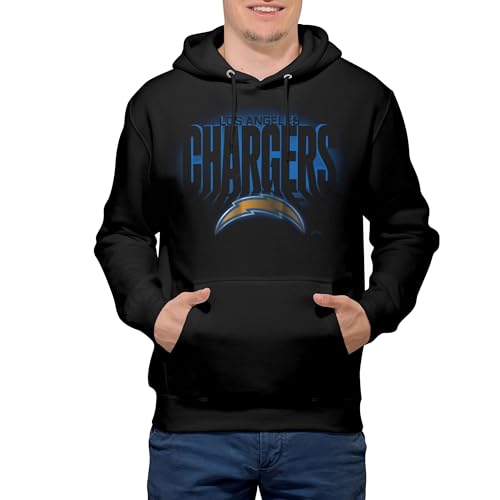FOCO Los Angeles Chargers NFL Mens Floodlight Hoodie - Black - L