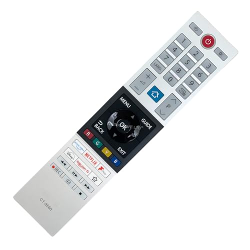 Original CT-8568 TV-Fernbedienung kompatibel mit Toshiba 50UV2363DB 435UV2363DB 55UV2363DB 65UV2363DB Smart 4K Ultra HD Vidaa Freeview LED