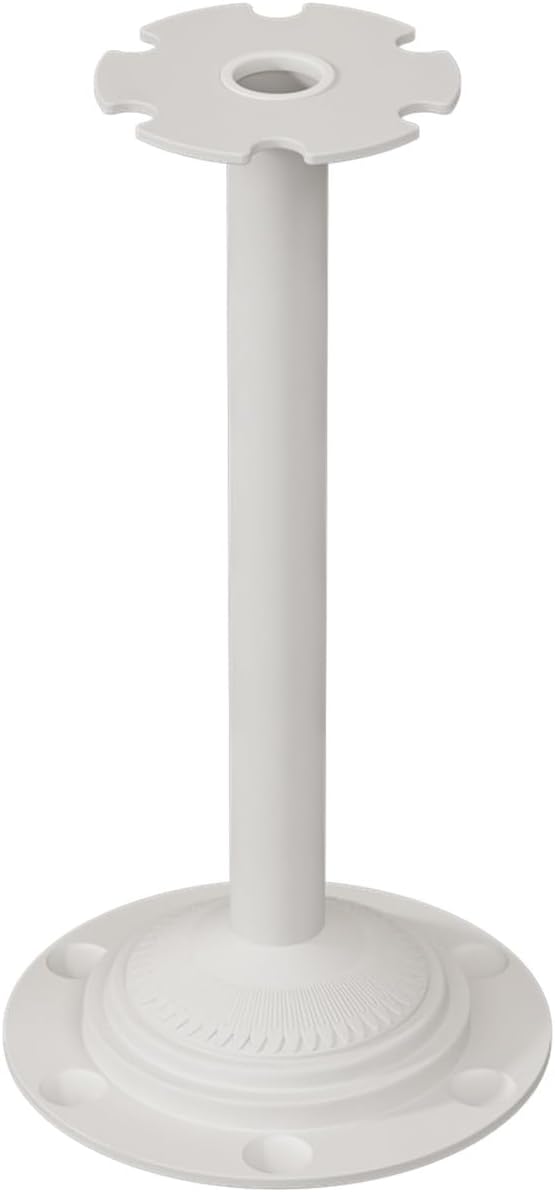 Pool Cue Equipment Storage Organizer,Floor Stand Billiard Rack,6-Hole Racks,for Game Room(White)