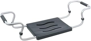 Badewannensitz - ausziehbar, 150 kg Tragkraft, Aluminium, Kunststoff, 55-70 x 18 x 26 cm, anthrazit