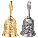 Sonnette de réception : un ornement parfait pour la maison, le bureau, l'école, l'entreprise, un style rétro qui ajoute une touche d'ambiance. cette sonnette en alliage de zinc est également idéale pour la réception d'un hôtel, la cuisine, un bar, etc