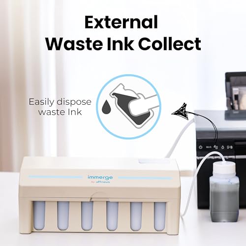 Image of OFFNOVA Immerge CISS DTF with Digital Display, White Ink Circulation System, Extension CISS Ink Tube and Waste Ink Tank /Collector for ET8550 ET8500 L1800 L800 L805 DTF Printer