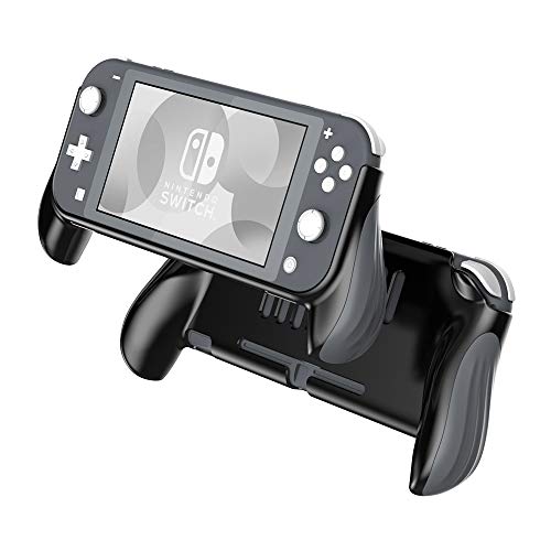 Schutzhülle für Nintendo Switch Lite, Handgriffe, ergonomische Schutzhülle, Zubehör kompatibel mit Nintendo Switch Lite (schwarz)